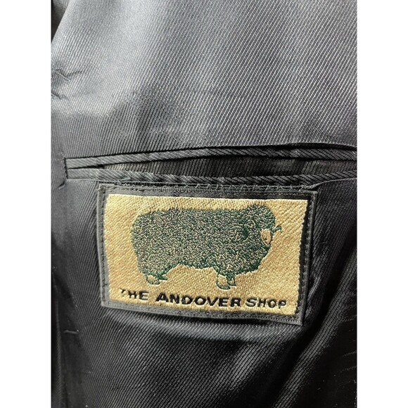Vintage The Andover Shop 2pc Bespoke Suit Mens 44L 38x29 2-Button Made in USA - Picture 10 of 15